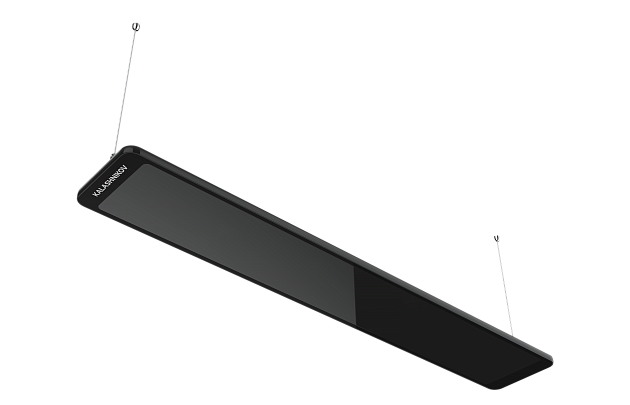 Инфракрасный обогреватель KALASHNIKOV из закаленного стекла KIRH-GSB-E05-12