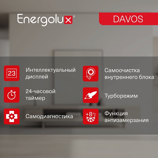 Инверторная сплит-система Energolux DAVOS SAS09R1-AI / SAU09R1-AI